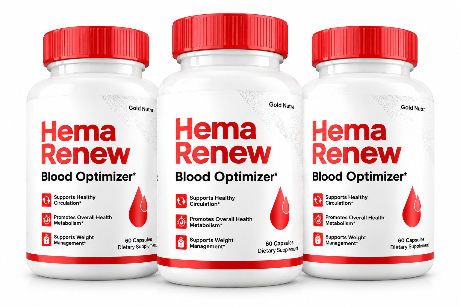 Hema Renew™ Blood Optimizer — 3 bottles